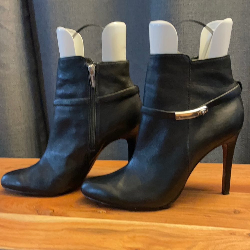 Coach high-heeled boots, size 9.5, black, 4” heel
